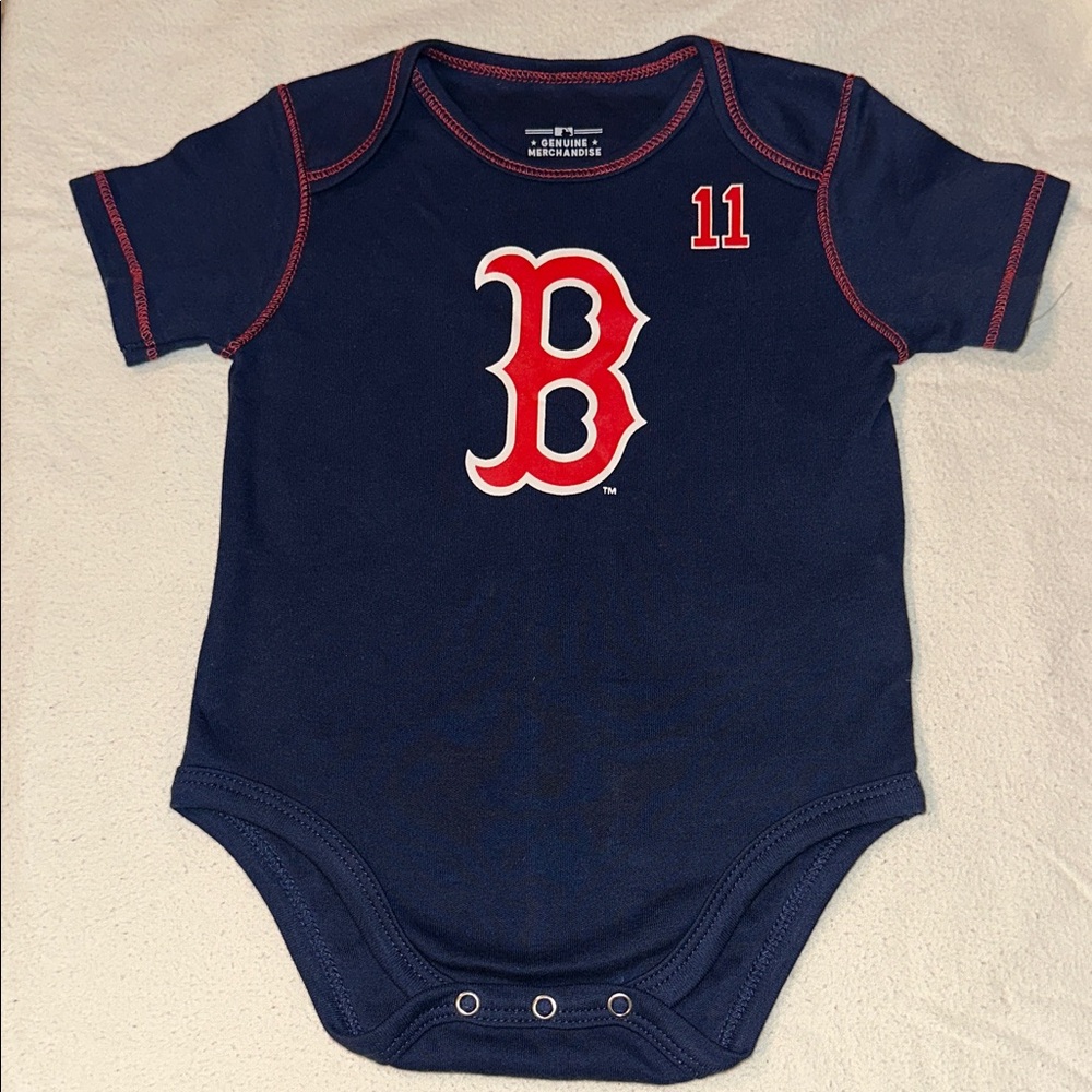 Boston Red Sox RAFAEL DEVERS Onsie Bodysuit 3-6M Baby NWOT Rare